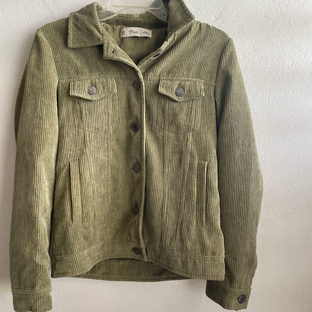 Corduroy green jacket